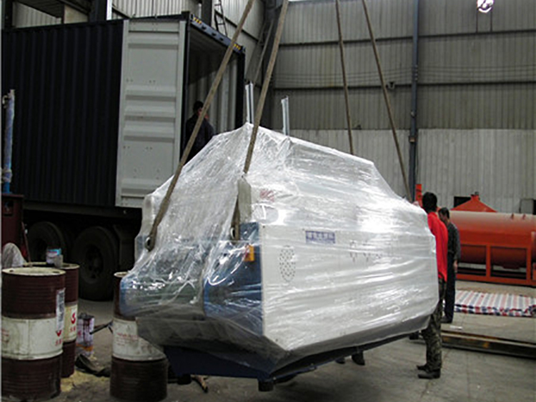 亞美YM1460-2木材刨花機試機發(fā)貨現場